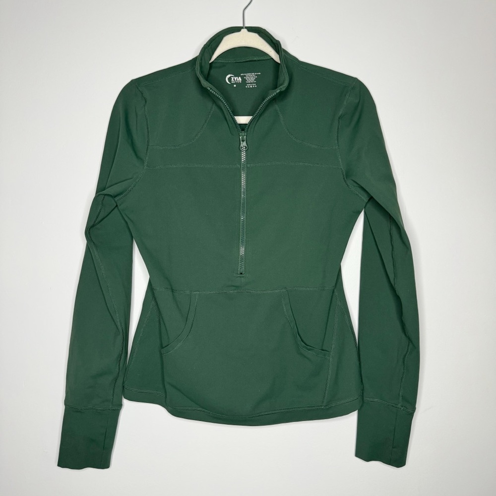 Zyia Active Half Zip Performance Pull Over Green … - image 2